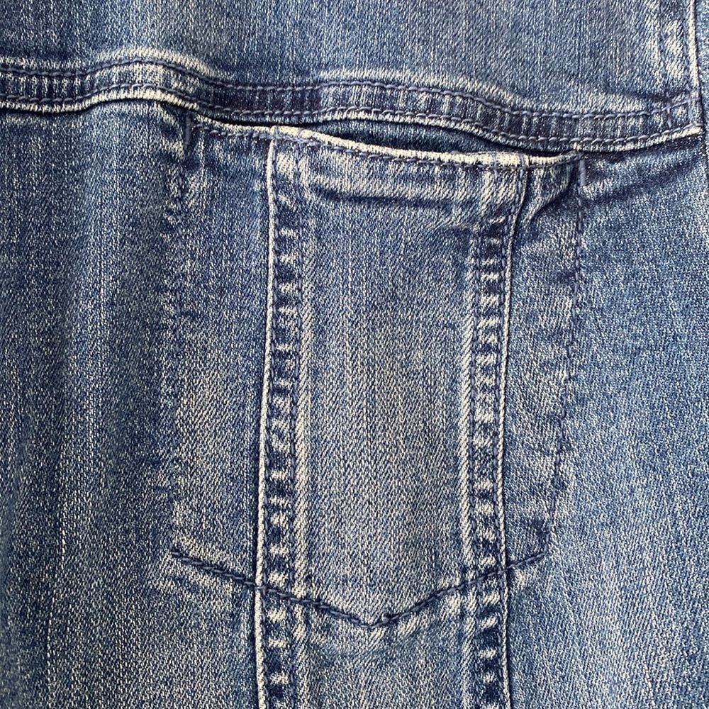 J. Jill Blue Cotton Denim Jacket 2X Preppy Boho Western Versatile Coastal - Picture 10 of 16
